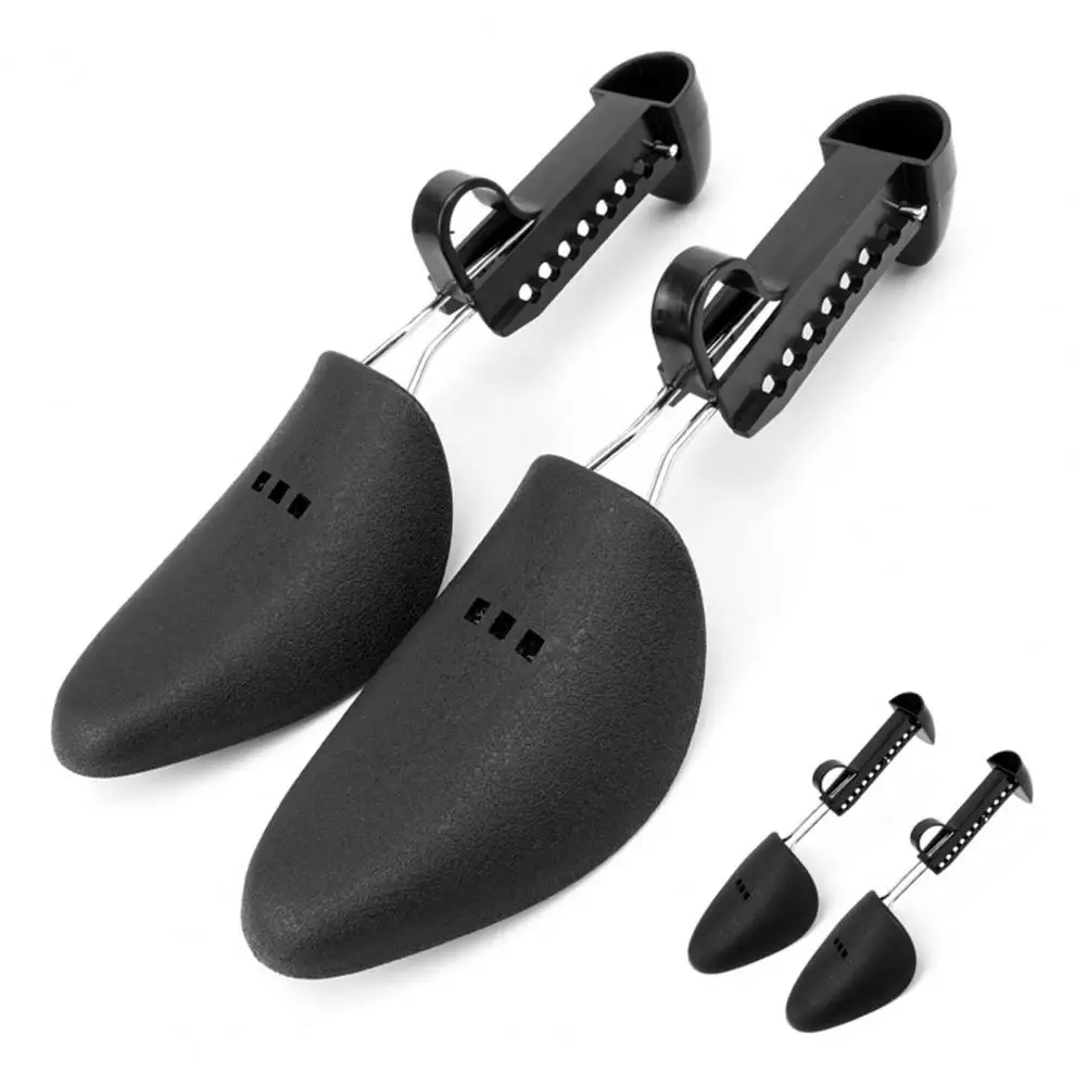 1 Pair Shoe Trees Adjustable Length Multi-holes Anti-deformation Plastic Men Women Shoe Shape Supports Keepers Stretchers