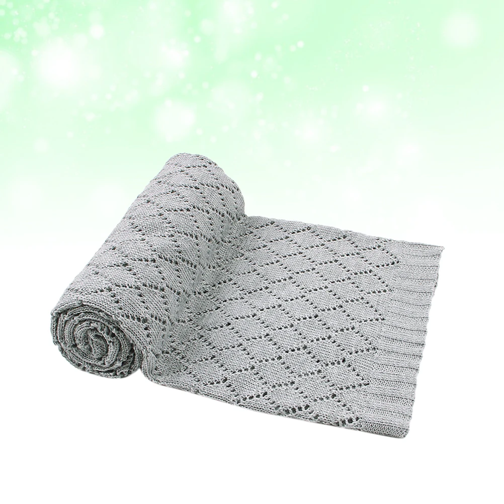 

Infant Wearable Blanket Baby and Child Toddler Thick Knit Winter Stroller Cover Blankets Swaddle Grey