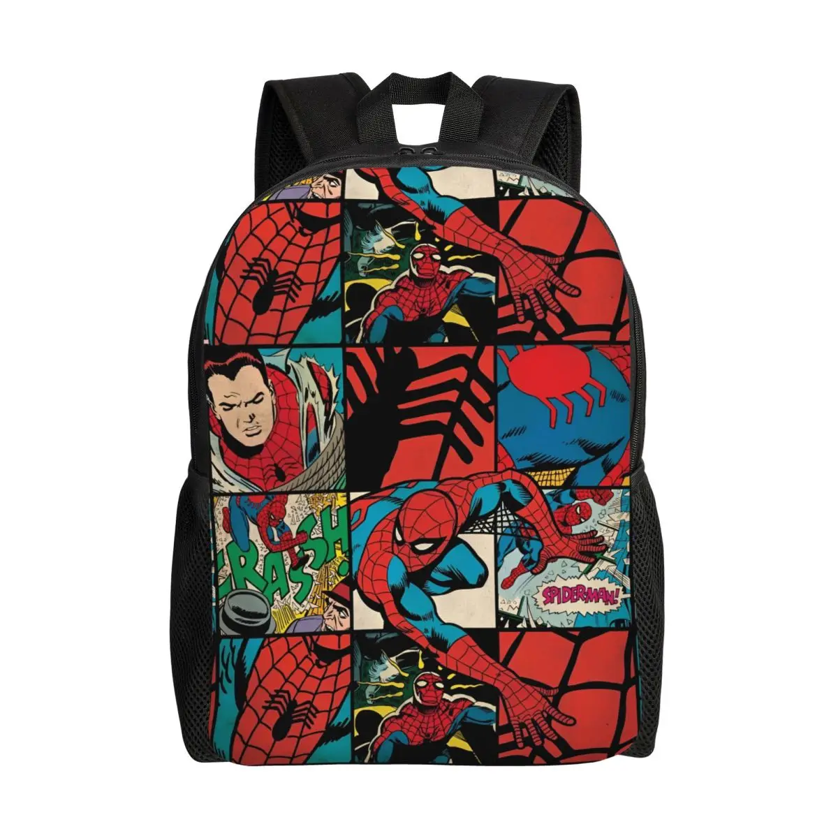 Spider Man Comic Backpack Sport Backpacks Men Design Breathable High School Bags Cute Rucksack