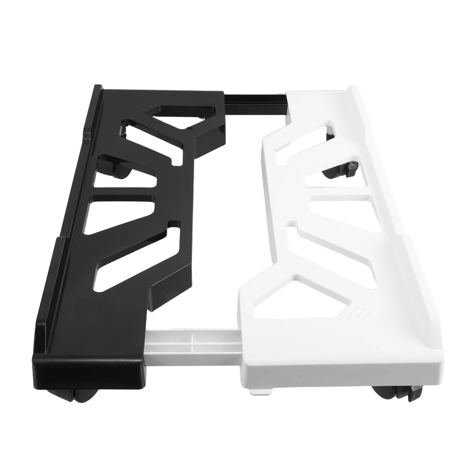 Adjustable Mobile Computer Tower Stand with Rolling Casters Extendable Width Space Saving Floor Pc Stand for Gaming Office Home