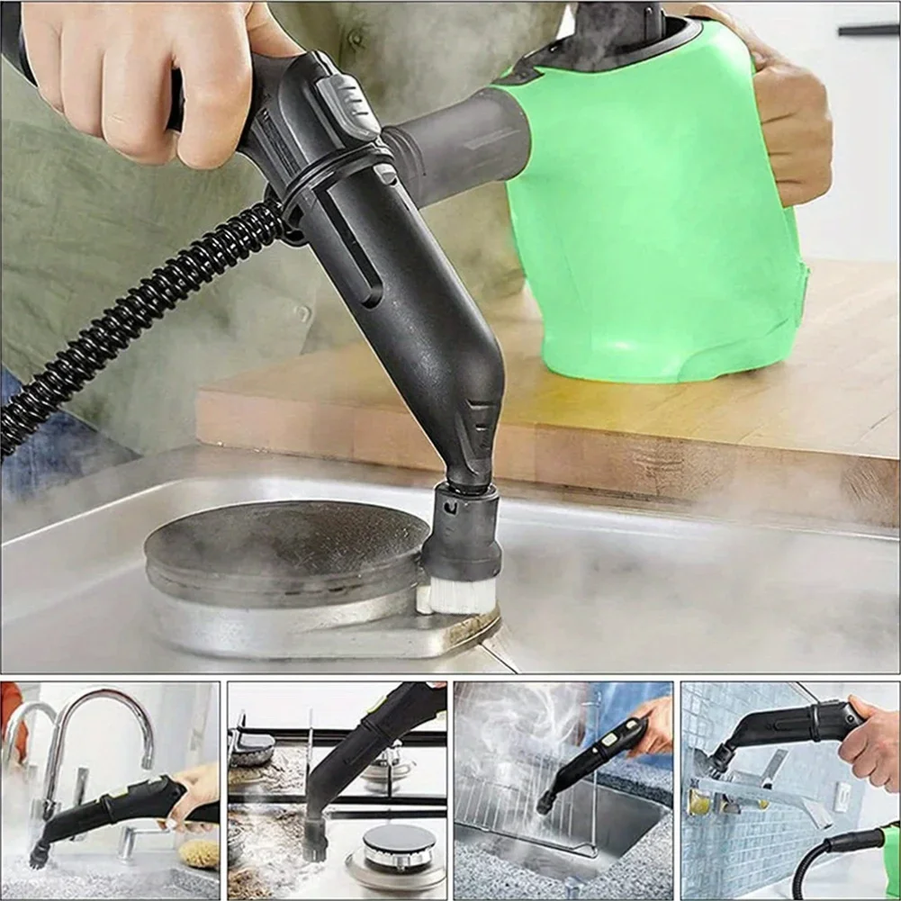 Steam Cleaner Accessory Kit with Plastic Brushes Nozzles Compatible with Karcher SC2 Steam Mop Replacement Parts