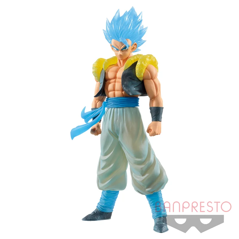 Bandai Original Banpresto Anime Dragon Ball Z CLEARISE Super Saiyan Blue Gogeta PVC Action Figure Collectible Model Toys