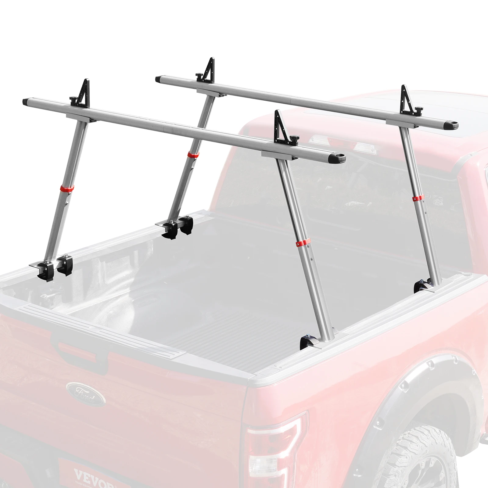 VEVOR Truck Rack, 500 lbs Capacity, Heavy Duty Truck Bed Rack Two-Bar Set for Kayak, Surfboard, Lumber, Ladder