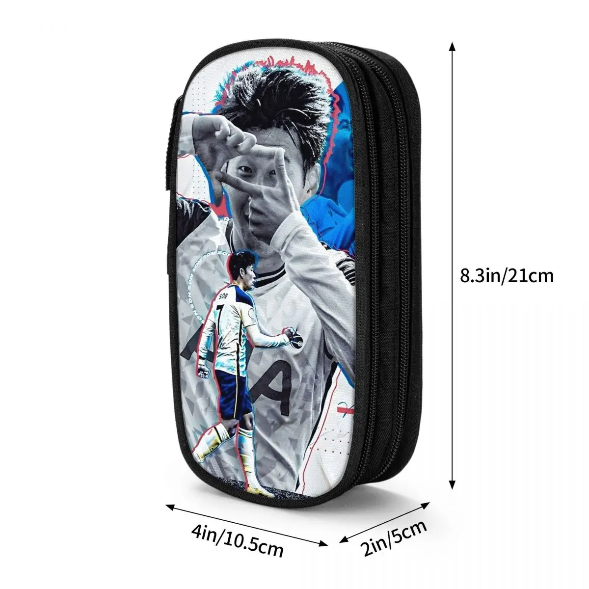 مقلمة Son Heung-Min لكرة القدم لكرة القدم رقم 7 حقائب حامل قلم للطلاب ذات سعة كبيرة مستلزمات مدرسية هدايا مقلمة