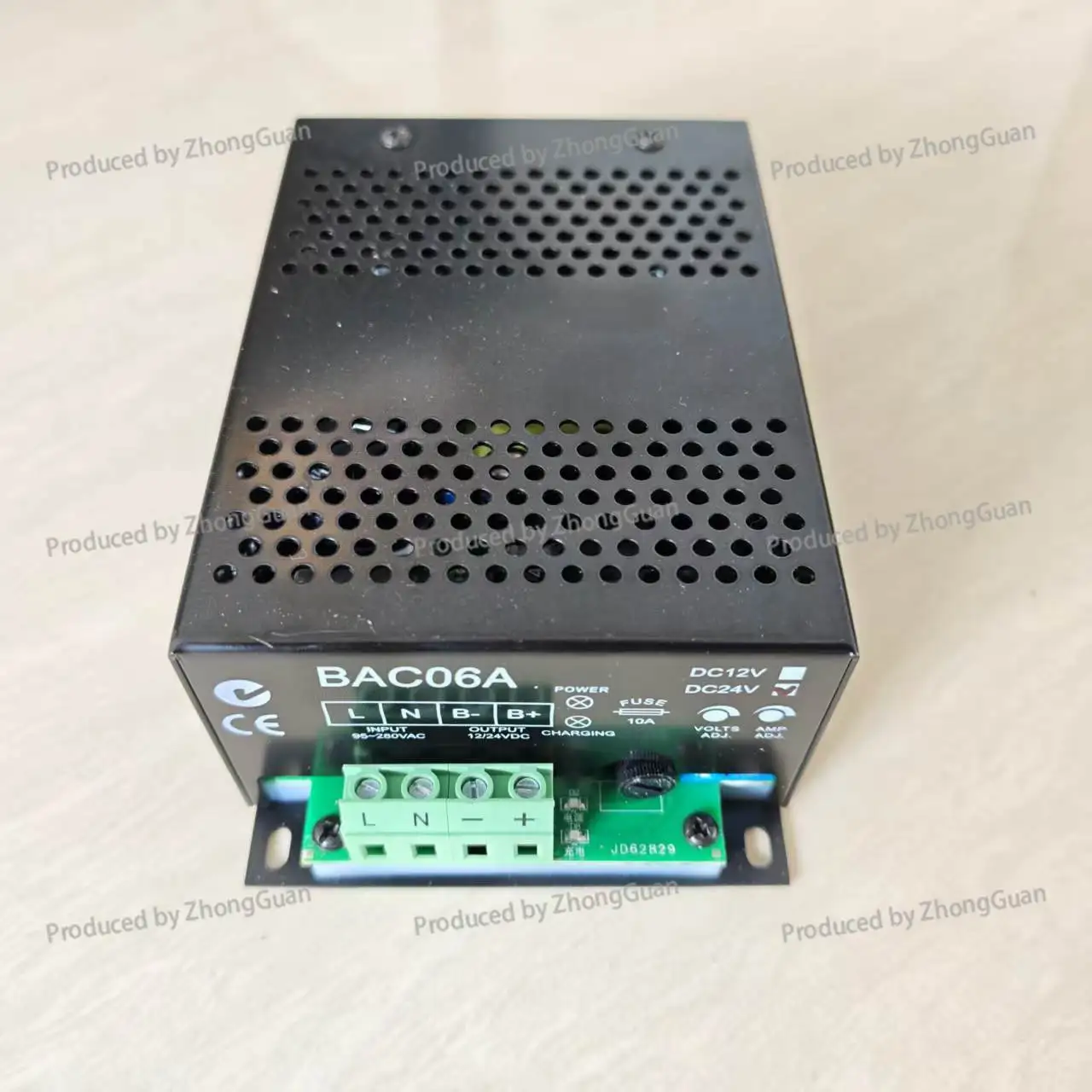 Bac06a Smart Charger for Generator Battery 24v Switching Power Supply Automatic Battery Float Charging 12v
