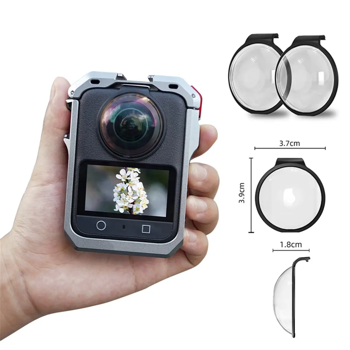 OKgood Lens Guard for DJI Osmo 360 Accessory,Tempered Glass Lens Protector,Protective Cover,Scratch & Impact Proof,Protection