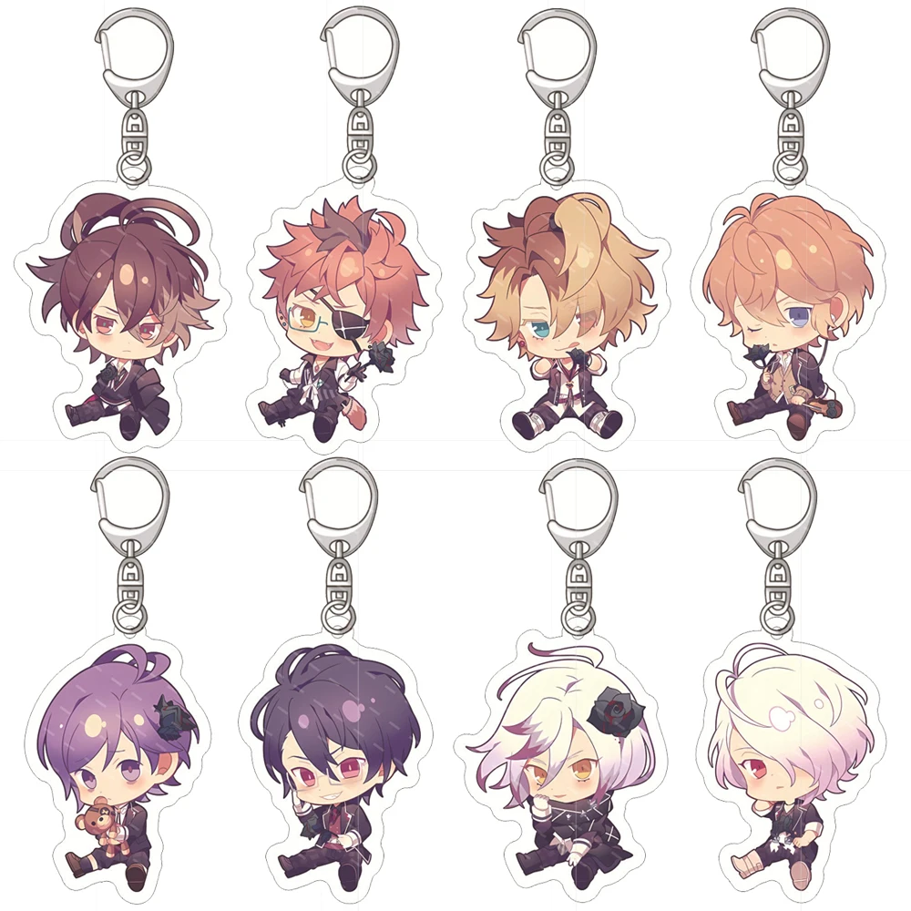 Diabolik Lovers Anime Acrylic Key chain Komori Yui Ririe Sakamaki Ayato Mukami Yuma Cosplay Figure Pendant Collection Fans Gifts