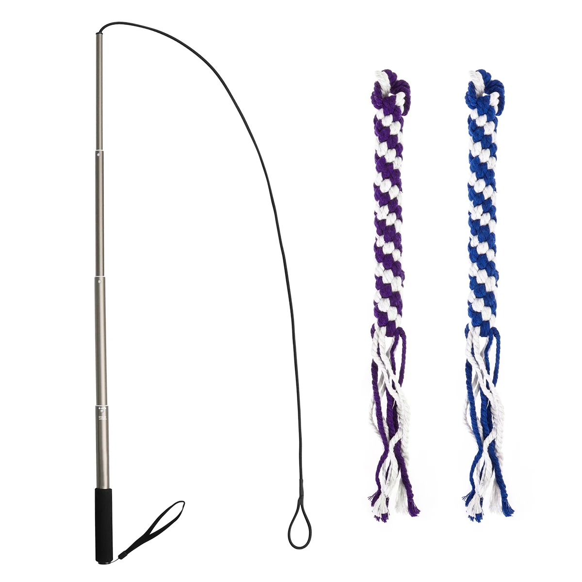 

Telescopic Dog Teaser Lightweight Toy Extendable Pole Durable Rope Pet Interactive Puppy Training Chasing Tail Flirt Play Dog