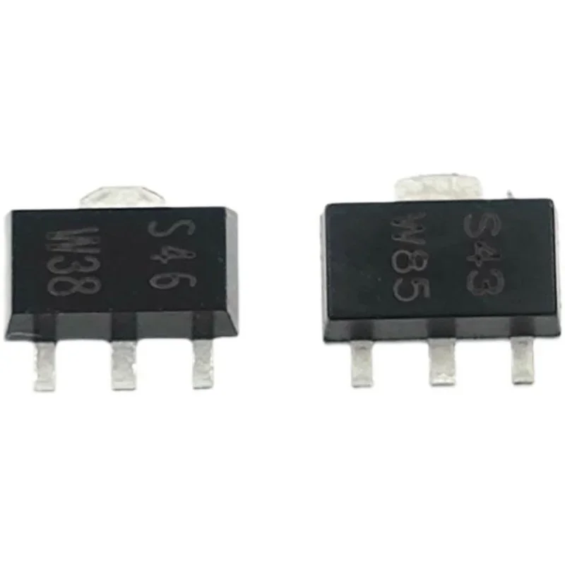 10PCS/LOT S43 S46 50V3A SOT-89 Bipolar Transistor  PBSS5350 PBSS4350X new original