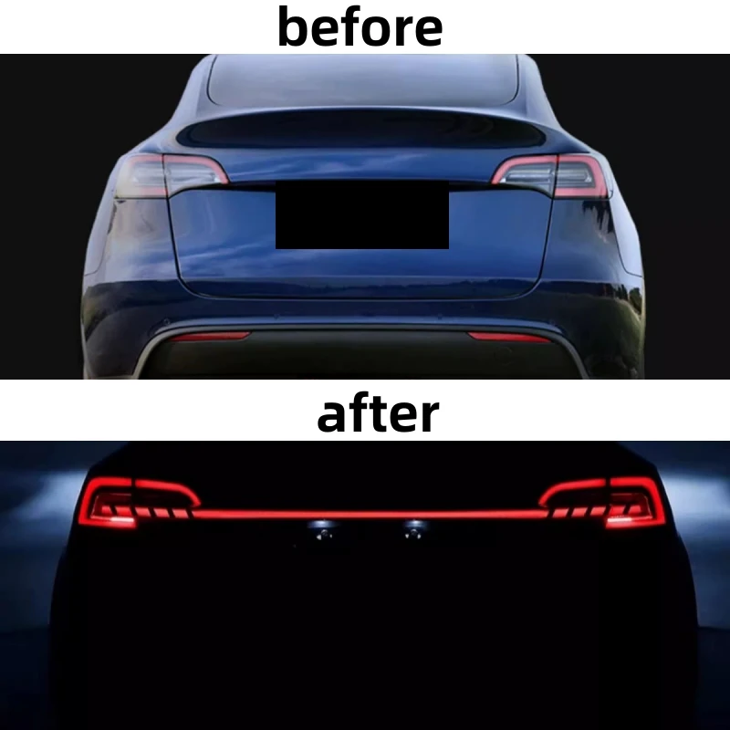 Led Taillight Through Lamp for Tesla Model 3 Y Modified New Style Turn Signal Brake Lamp Backup Light Car Accessories