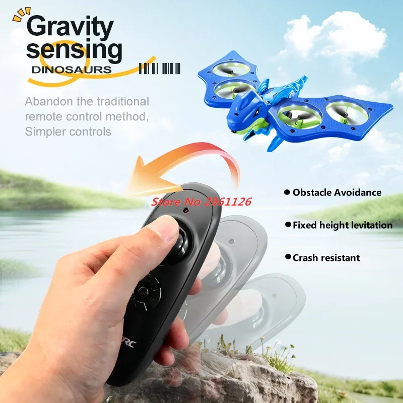 RC Plane Dinosaurs Type Remote Control Aircraft 2.4GHz Gravity Sensing Mini Drone 360° Flip RC Dinosaur Helicopter Boy Gift Toys