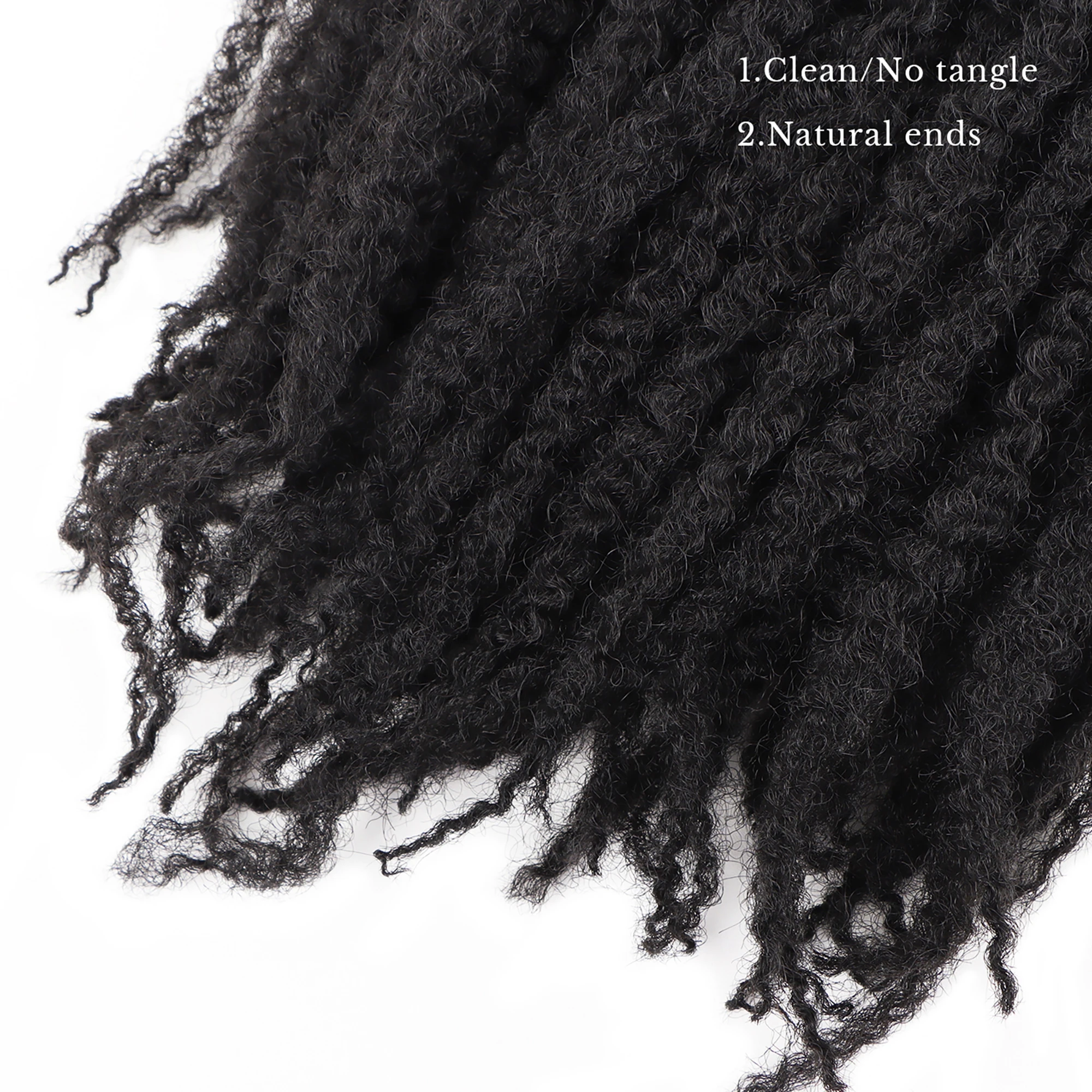 AHVAST-Tresse de cheveux Marley en fibre synthétique, cheveux afro crépus au crochet, 18 pouces, vente en gros