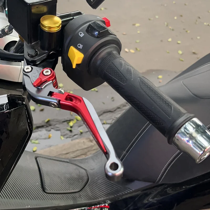 Chekis Is Suitable for Haojue Uhr125 Uhr150 Motorcycle Modified Brake Lever Brake Handlebar Front and Rear Disc Brake Aluminum Alloy Handlebar Accessories