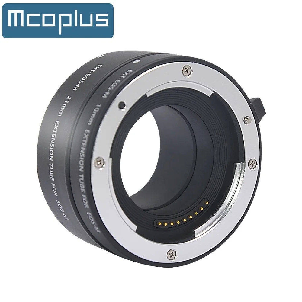 Mcoplus Metal Auto Focus Macro Extension Tube Ring 10mm 16mm 21mm for Canon EF-M EOS M M2 M3 M5 M6 M10 M50 M100 M6II M50II M200