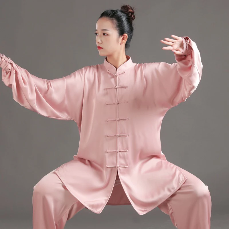 

Tai Chi Suit Women's New Tai Chi Boxing Suit Training Suit Men's Martial Arts Performance Suit Spring Elegant Short Sleeve Set