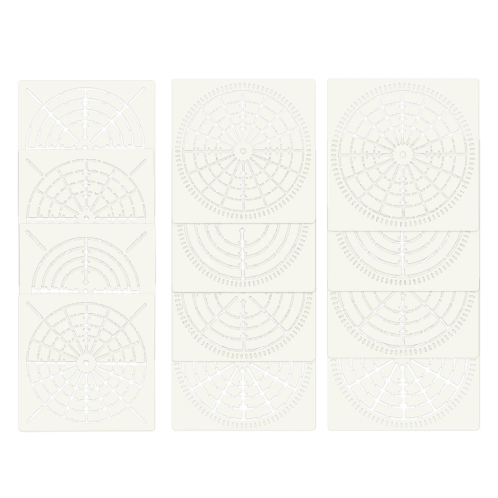 

12 Pcs Creative Painting Molds Templates M Dot Stencils Reusable PET Craft Giant Marker Patterns Scrapbooks Gifts
