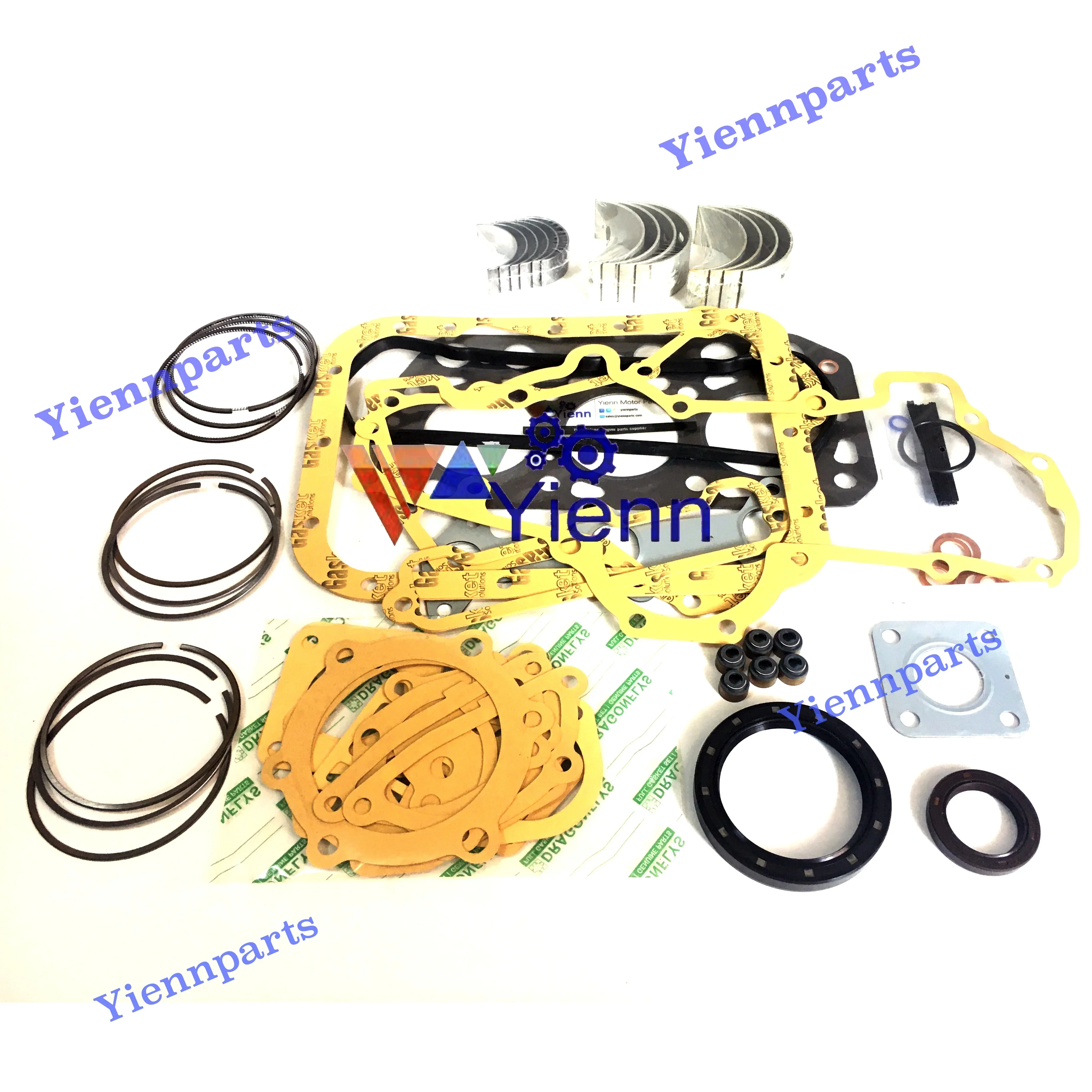 

3TNE84 3TNE84T 3D84E-3E Overhaul Re-ring Kit For Yanmar Tractor GC320 GC328V RS33 RS270 Engine 729211-92670 Piston Ring Gasket
