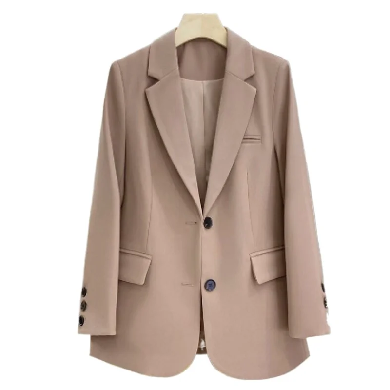 

Blazer Spring Foreign Style Stunning Professional Temperament Korean-style Loose Slimming and Stylish New Mid-length Casual Suit