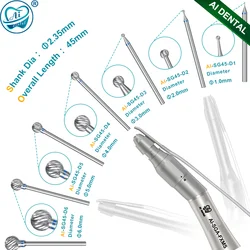 AI Dental Strawberries Drills Surgical HP Burs Tungsten Steel Dia.2.35mm for Implant Surgical Contra Angle Straight Handpiece
