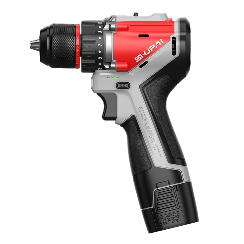 

Compact 16.8V Brushless Motor Cordless Drill With 2 Battery