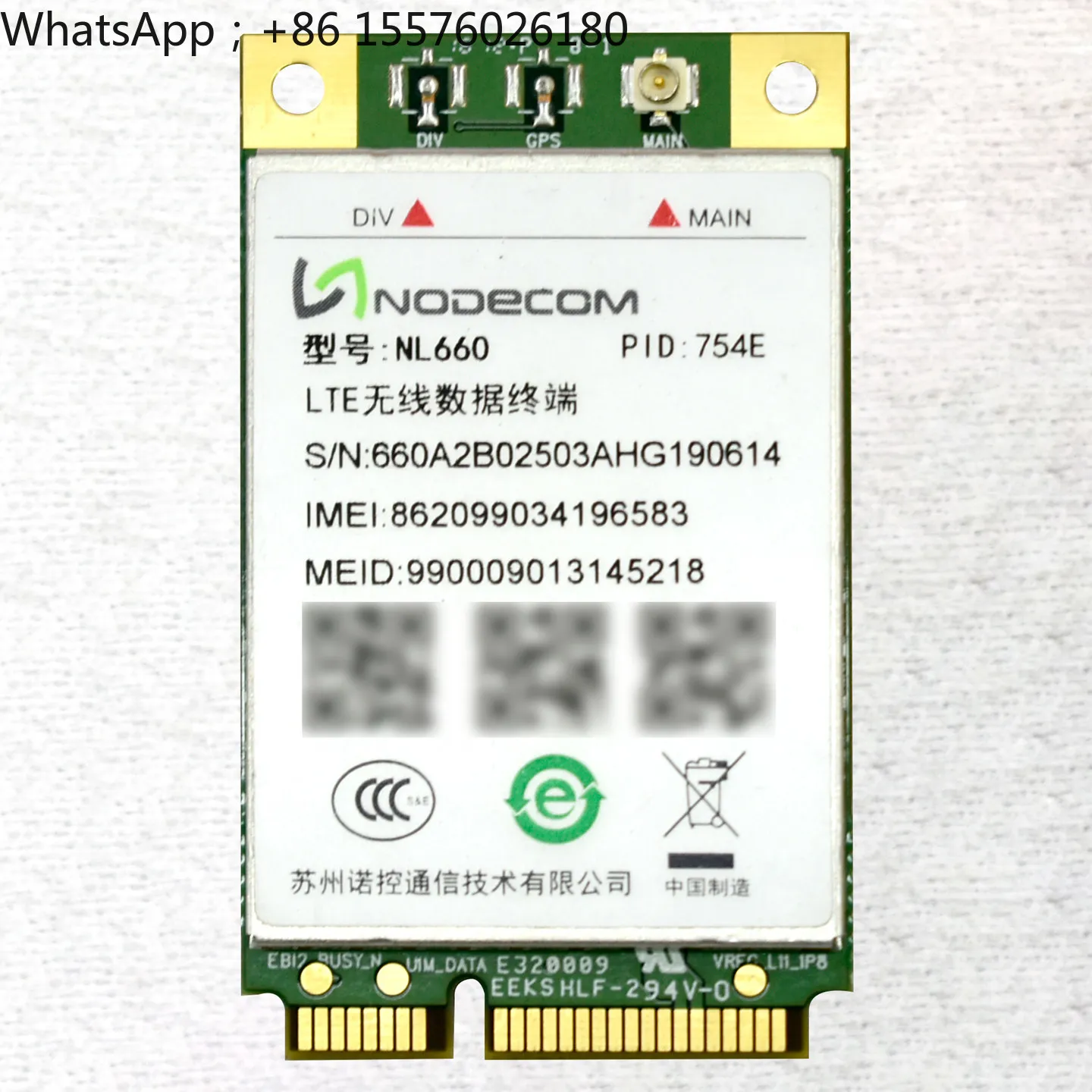 NODECOM NL660-754E 752E Wireless 4G Module LTE Full Netcom Cat4 Minipcie