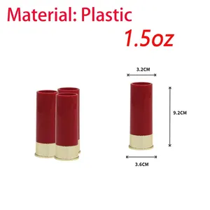 4 PCs/Set Plastik 12 Kaliberschalen Schrotflinte Schussbecher Getränke Tasse für Schuss, Glasbrillen -Getränk -Tasse Set für Männer 8 Hauptverkaufs Sex -Shot - №2