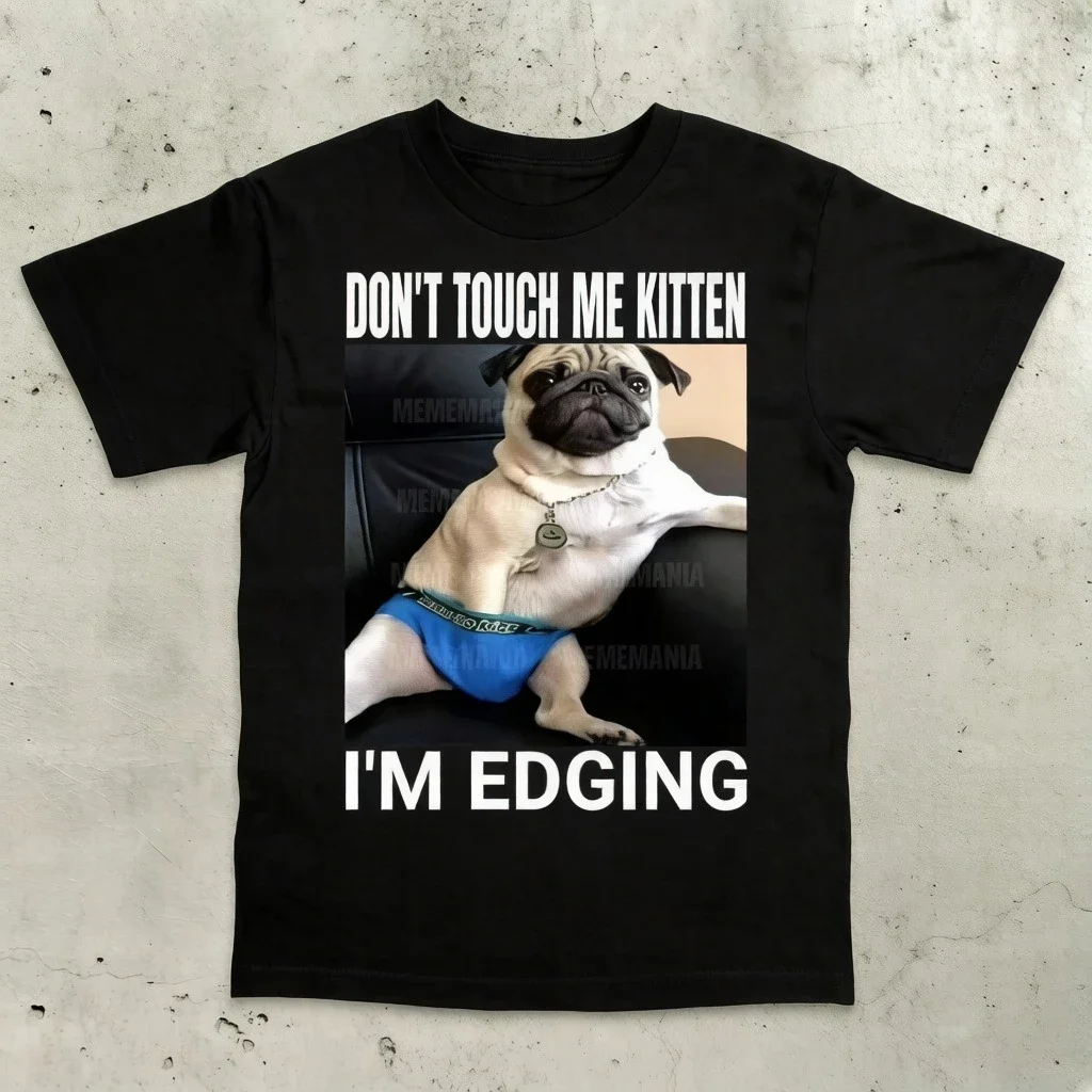 Summer Brain Rot Dog T-shirt, Silly Haha T-shirt, Avant-garde Clothing, 90s Retro Pirated Meme Suitable for Both Men and Women