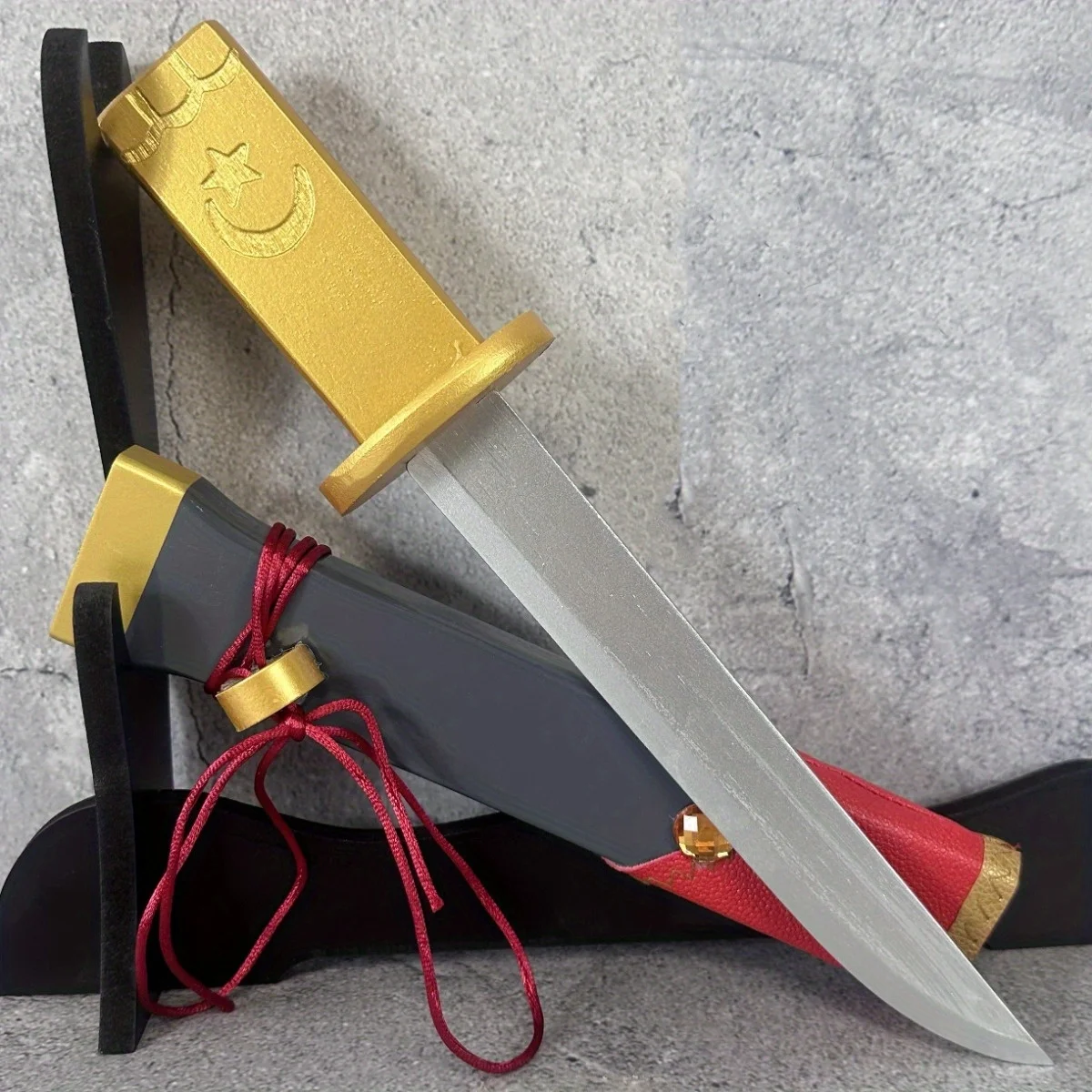 13 بوصة Imanotsurugi كاتانا سكين النينجا الخشبي أنيمي تأثيري الدعامة توكين رانبو الحجم الحقيقي اليابانية كاتانا بليد الساموراي صابر هدية #1