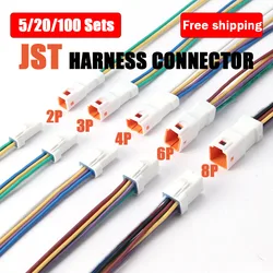 5/20/100SET JST Automotive Connector Harness Mini Micro Plug Socket With 15cm Wire 02R-JWPF-VSLE-S 02T-JWPF-VSLE-S JWPF-VSLE-D