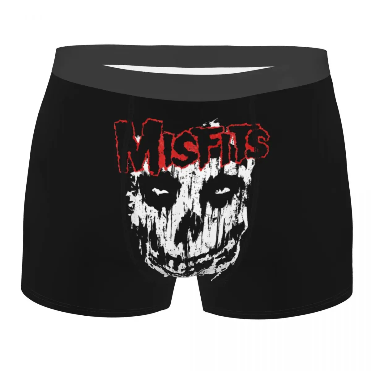 Men's Misfits Skull Boxer Briefs Shorts Panties Polyester Underwear Horror Halloween Homme Humor Underpants