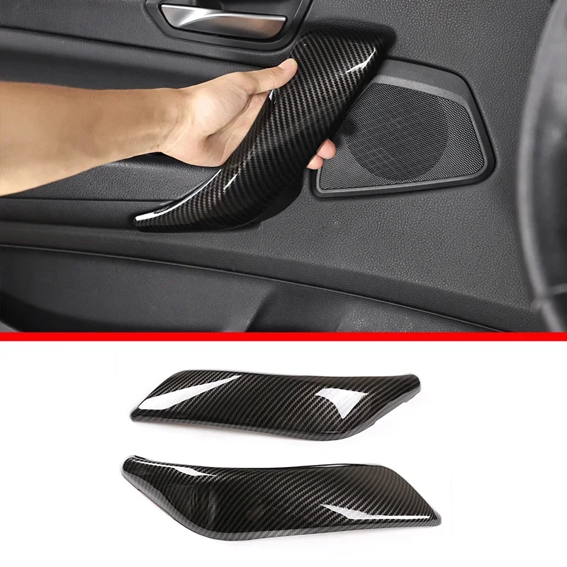 

For 2012-18 BMW 1 2 Series F20 F21 F22 F23 ABS Carbon Fiber Car Inner Door Armrest Handle Cover Sticker Car Interior Accessories