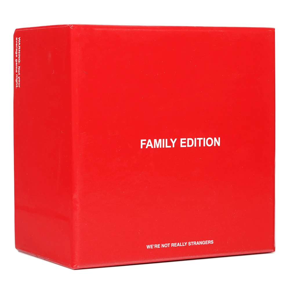 150 Conversation Cards We\'Re Not Really Strangers Family Edition Card Game Fun Family Party Card Game For Game Night