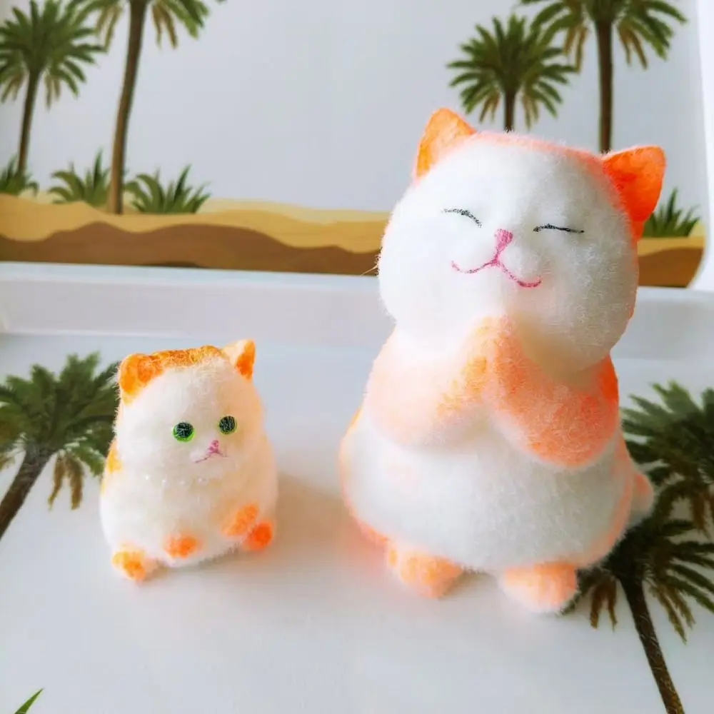 Novedad, muñeca de gato grande de rebote lento, juguetes de simulación de animales de dibujos animados para apretar, juguetes sensoriales coloridos y suaves para gatos