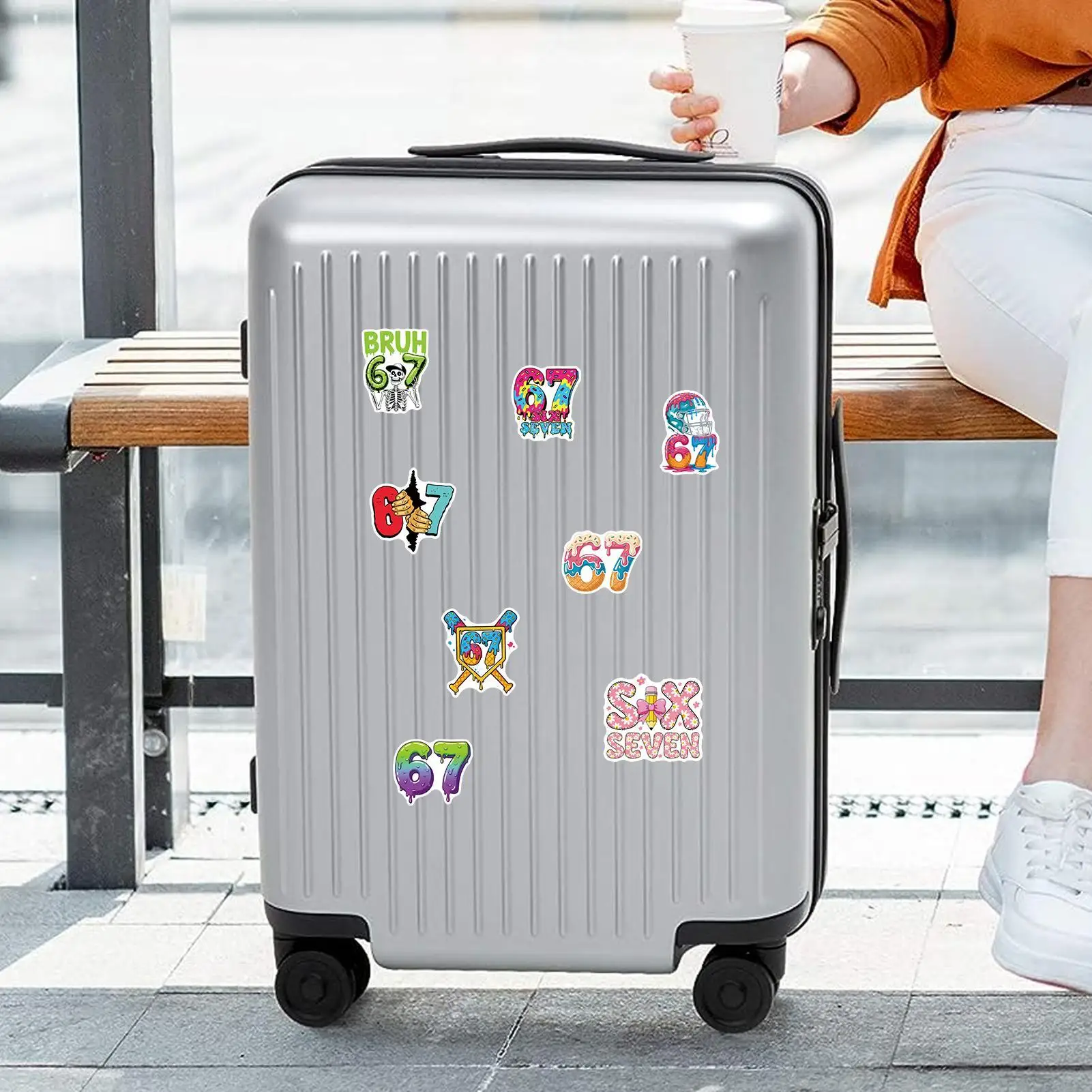 Pegatinas para garabatos, 50 hojas, etiquetas autoadhesivas impermeables, pegatinas bonitas para puerta de casa de negocios, botellas de vino, tazas, embalaje de cumpleaños