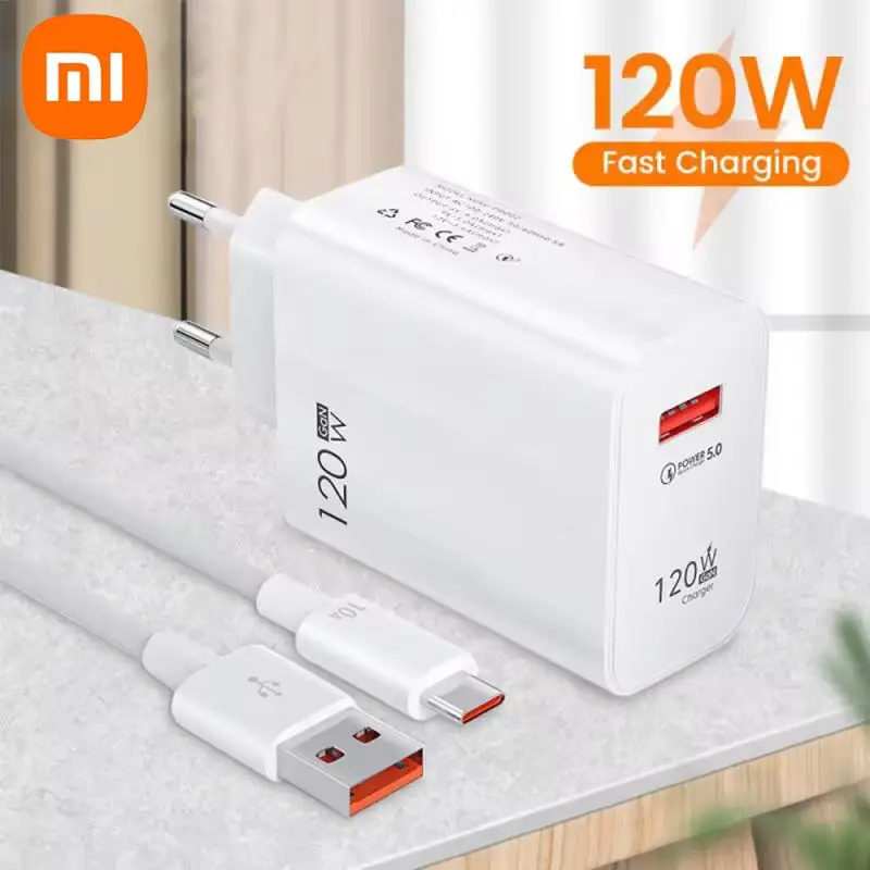 Xiaomi Charger Turbo Super Fast Charge 120W EU Hypercharge GaN Adapter For Redmi Note 11 12 13 Pro Plus 5G Mi 14 13 13T Cable