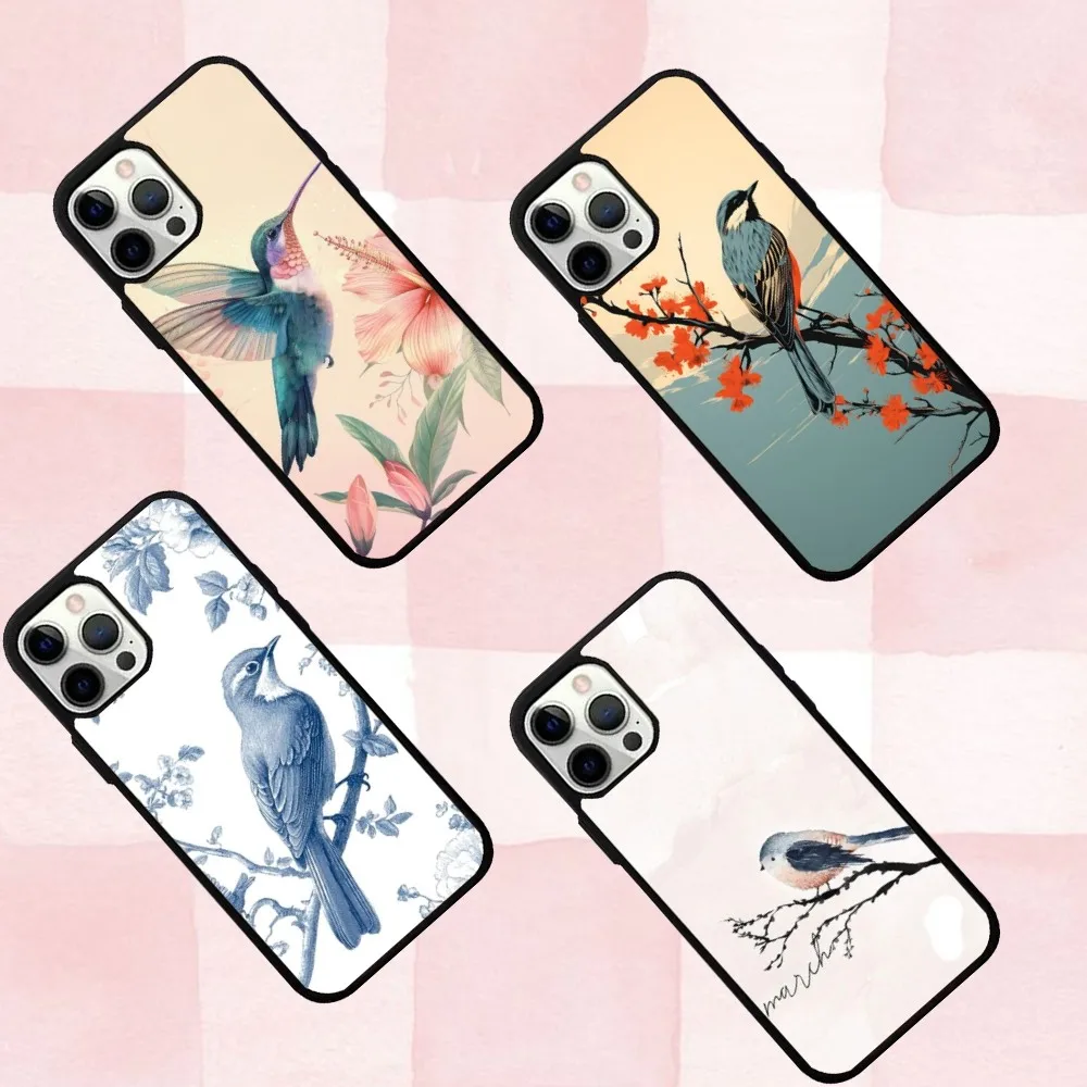

Bird Phone Case For IPhone 16,se4,15,Pro,Max,Case 14,Plus,13,12,11 Magesafe Magnetic Wireless Charge Cover