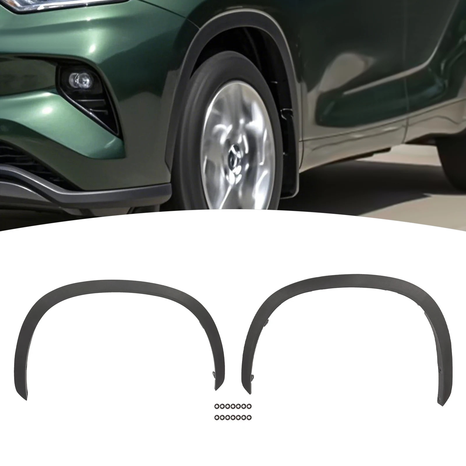 

Молдинг раструба переднего крыла, комплект расширителей крыльев, расширители крыльев на Toyota Highlander 2020-2023 гг.