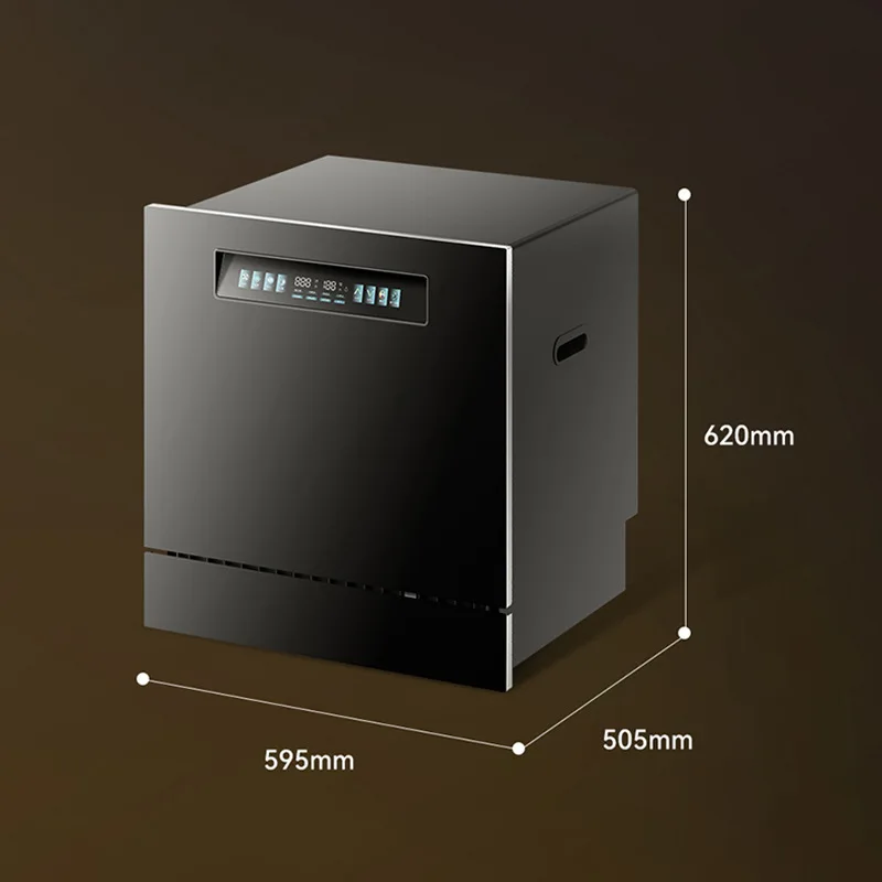 Kitchen Built in Dishwasher Machine Auto 12 Sets 220V 110V USA EU Black White Color Drawer Smart Dish Washer for Home Stock