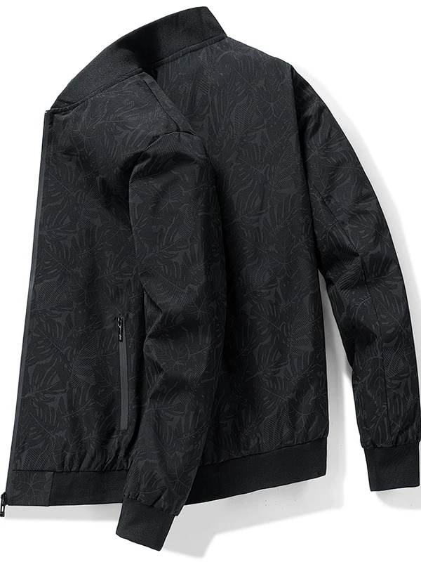 

Мужская свободная куртка-бомбер с воротником-стойкой, повседневная, универсальная, модная, из полиэфирного волокна, приталенная, современная, на молнии