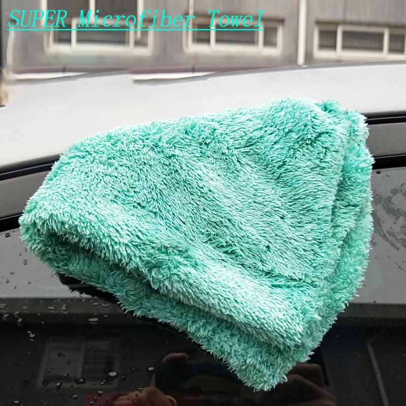 3/5/10pcs Car Wash Microfiber Towel 350GSM Car Drying Auto Detailing Cleaning Cloth Soft Coral Fiber Water Absorption Rag Tools