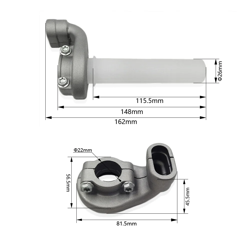 Motorcycle Grips With Throttle Control Casing For KTM HUSQVARNA EXCF SXF XCF FC FE FS FX 250 350 450 500 Motocross Handlebar