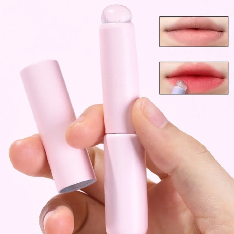 Upgrade Silicone Lip Brush With Cover Angled Concealer Brushes Lip Balm Lip Gloss Round Head Concealer Brushes Make Up Brushes