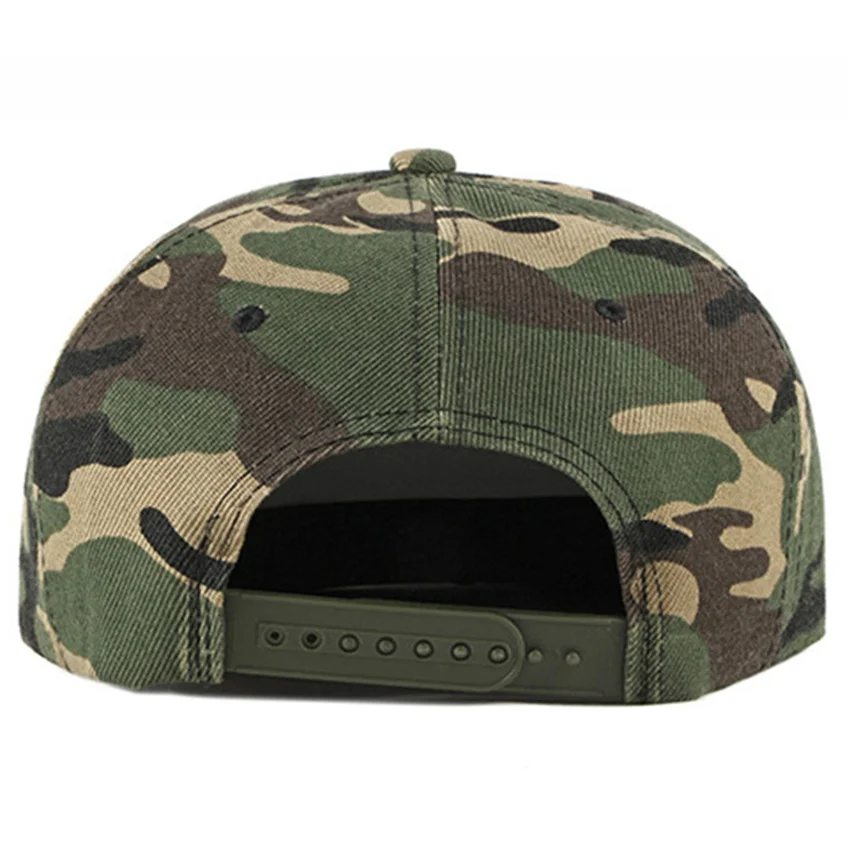 Summer Spring Autumn Simple Camouflage Style Flat Brim Hat Men\'s Baseball Street Snapback Hip Hop Caps Shade Student PY43