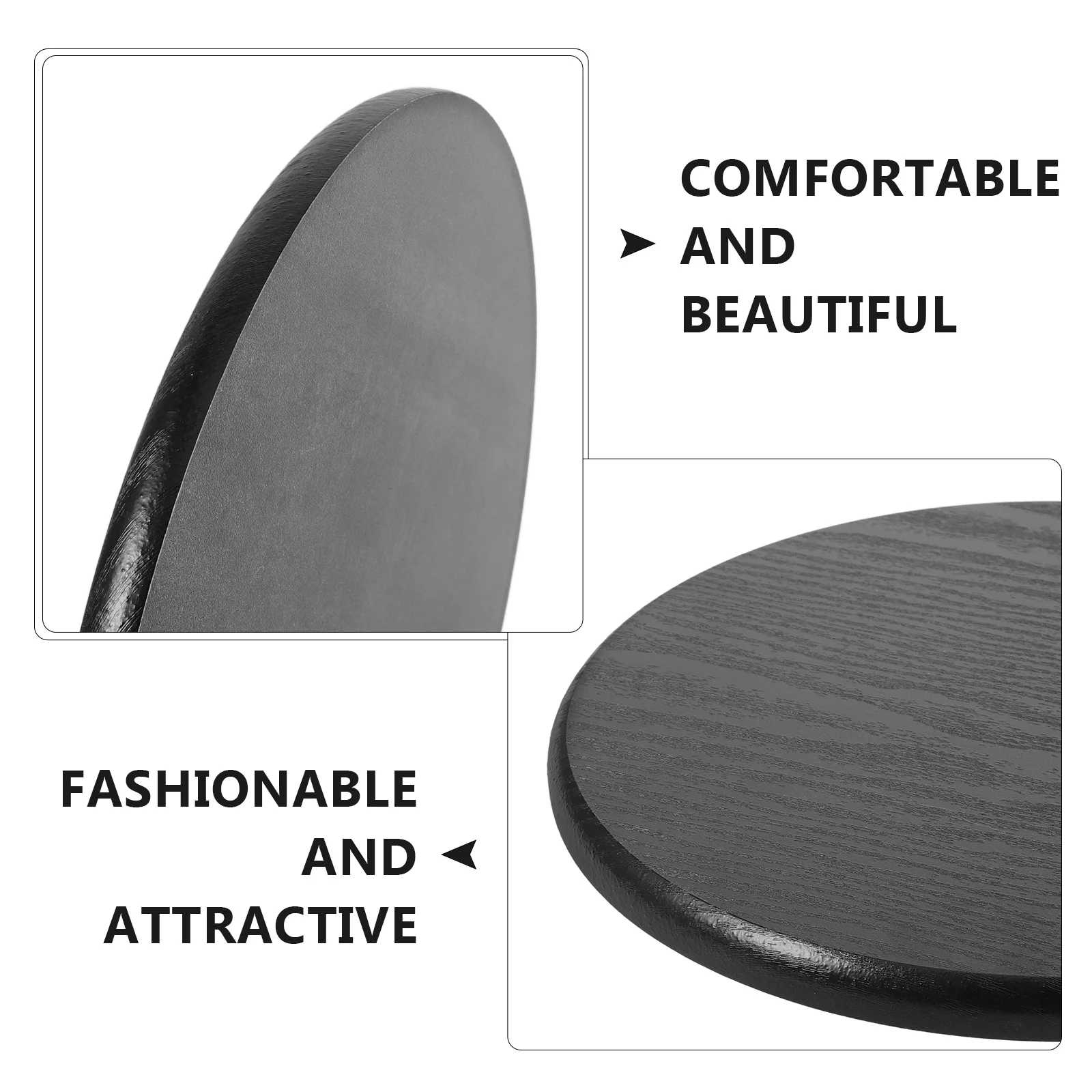 

Sturdy Round Wooden Stool Seat Replacement Stylish Wood Material Long-Lasting Use Home Office Bar Stool Seating Part