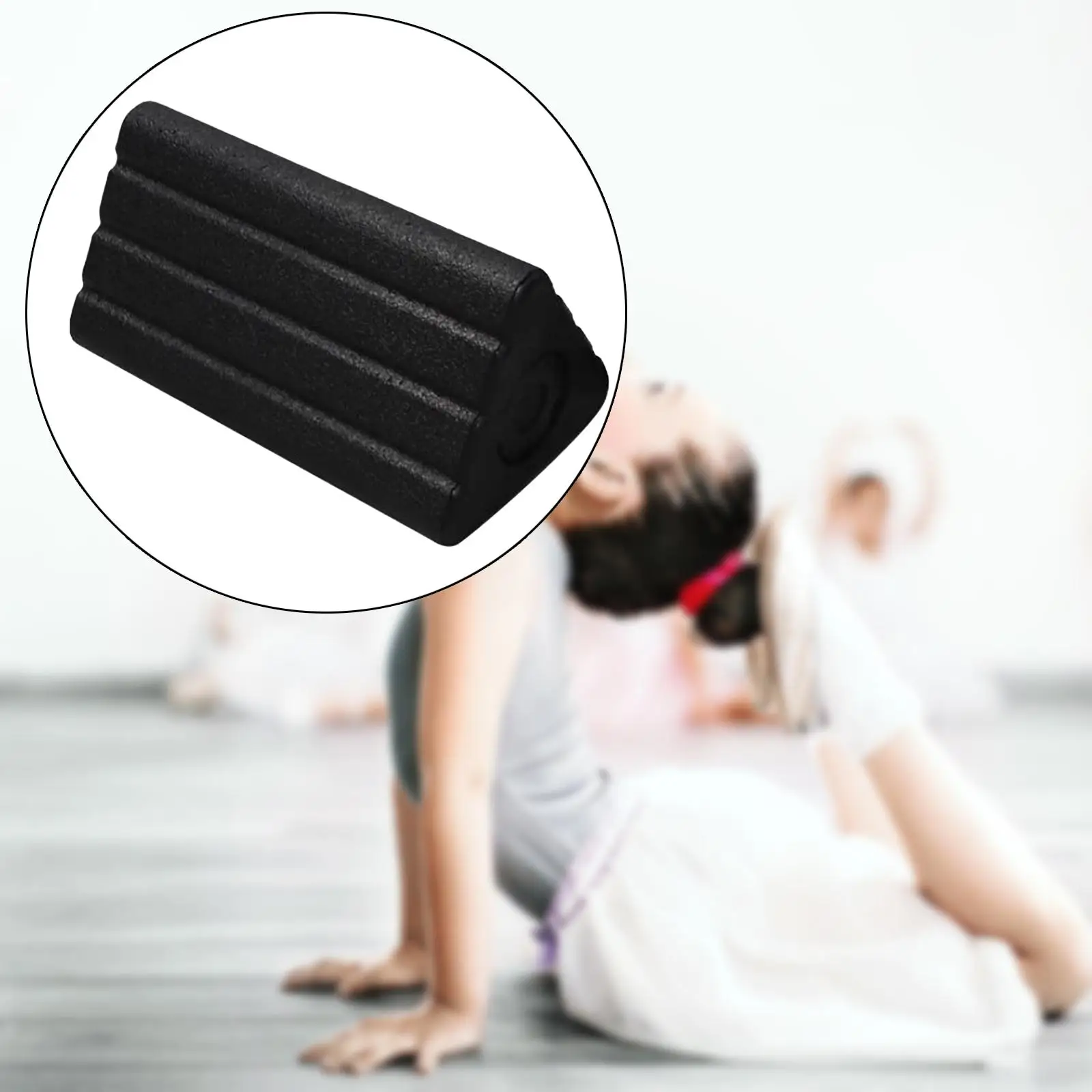 2 in 1 Triangle Yoga Block Yoga Brick Pliability Muscle Portable Balance Training Yoga Column Roller EPP Foam Roller