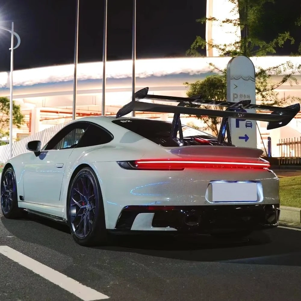 APP Remote Control Spoiler 992 GT3RS Style Dry Carbon Fiber Auto Performance Parts OEM Spoiler for 911 992 GT3RS
