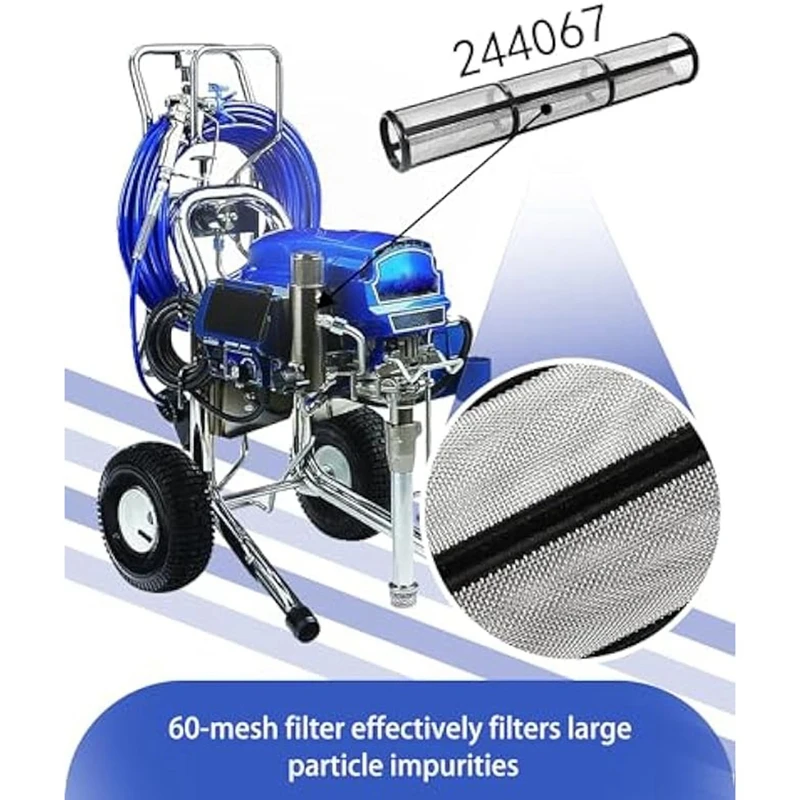 181072 244067 287032   Conjunto de tela de filtro de spray mal ventilado, tubo de sucção, tela de filtro, bomba de pulverização, núcleo interno, durável