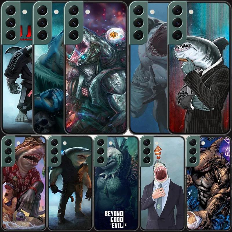 Human tiger shark hybrid shark Warrior Phone Case For Samsung Galaxy A12 A22 A32 A42 A52 A72 A54 A34 A24 A14 A73 A53 A33 A23 A13