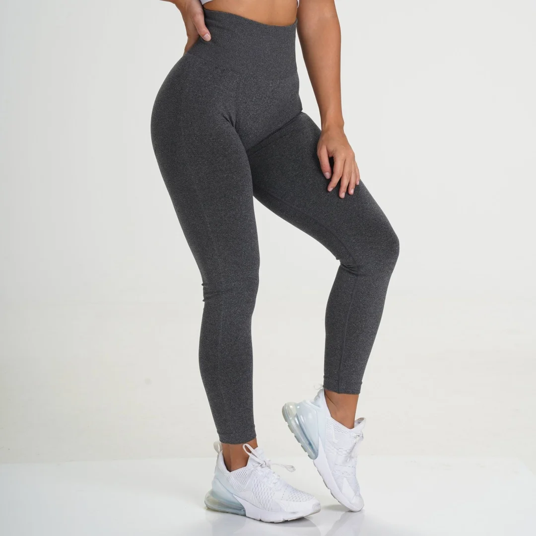 Pantalones de yoga con sonrisa de alta elasticidad, pantalones de fitness europeos y americanos sin costuras, pantalones de yoga ajustados, pantalones de cintura alta y levantamiento de cadera