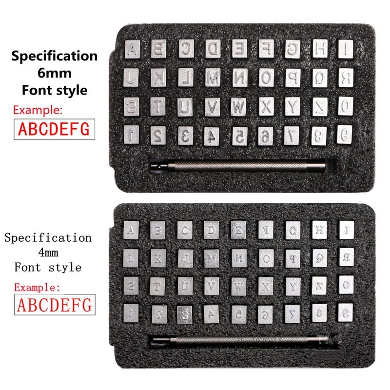 

36, дырокол из нержавеющей стали с английскими буквами и цифрами, керамический инструмент «сделай сам», дырокол для печати, керамический ручной набор форм для печати штампов